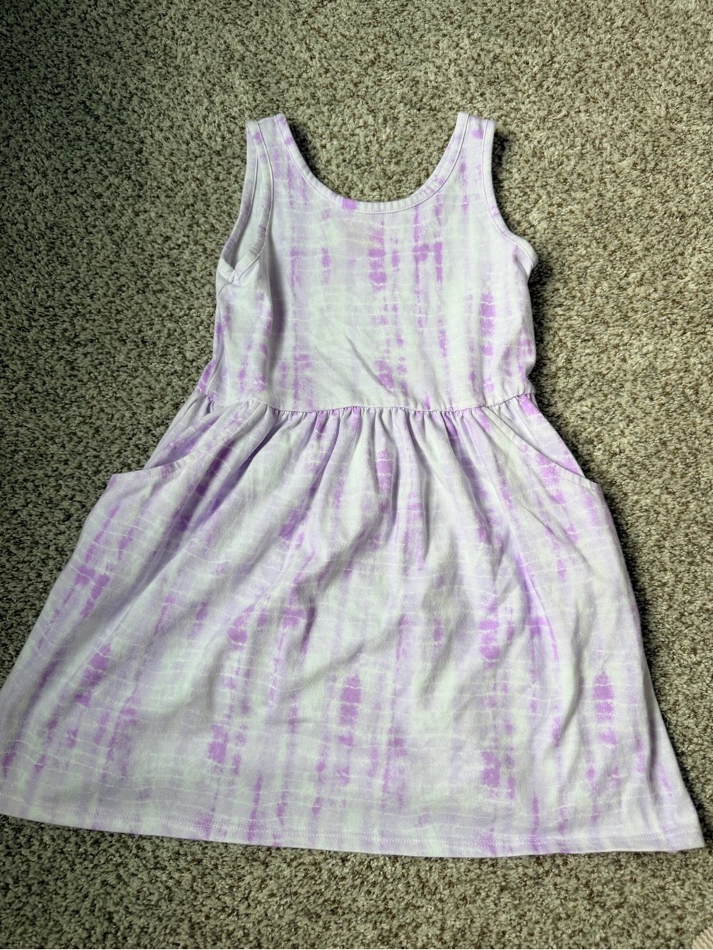 Cat & Jack Lavender Tie-Dye Tank Dress for Girls